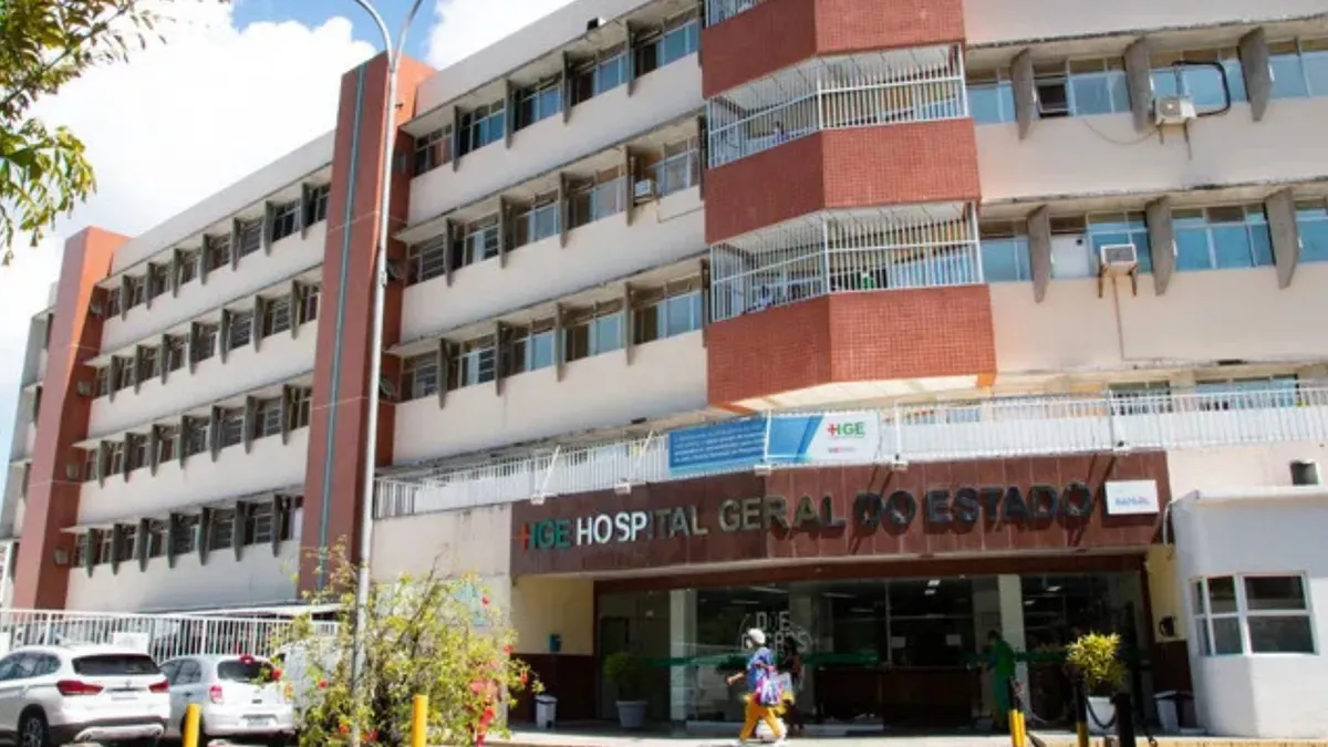 Fachada do Hospital Geral do Estado
