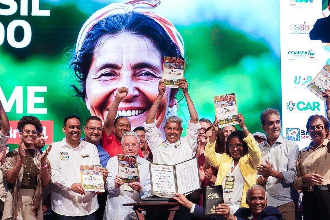 Governador Jerônimo Rodrigues participou do lançamento do 3º  Plansan em Feira de Santana