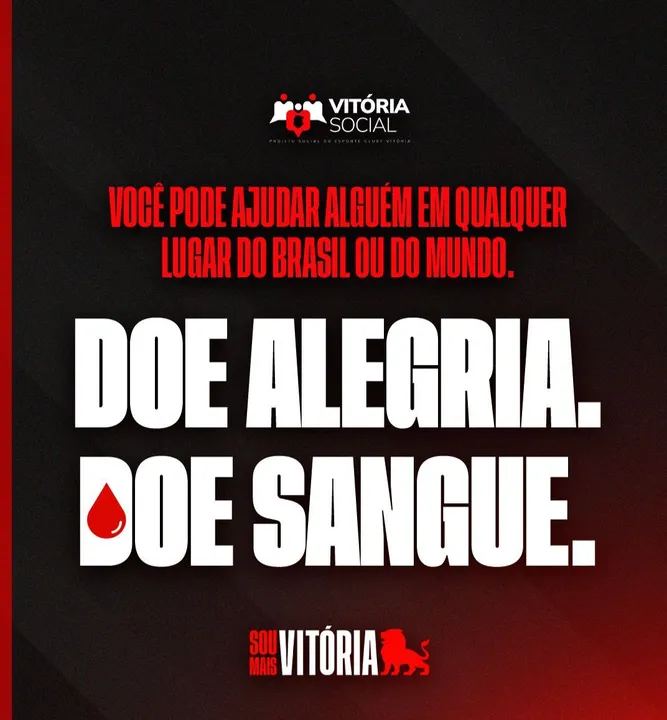 Hemóvel estará no Barradão para doação de sangue e medula