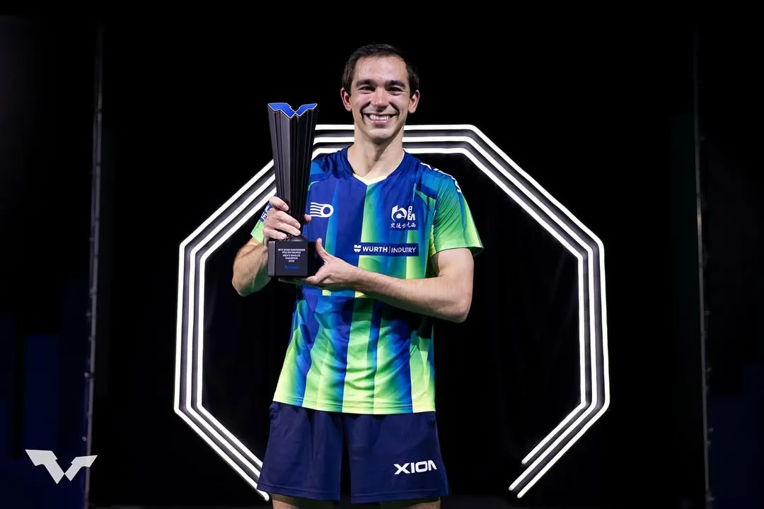 Hugo Calderano faz história e vence o WTT Star Contender em Foz do Iguaçu-PR
