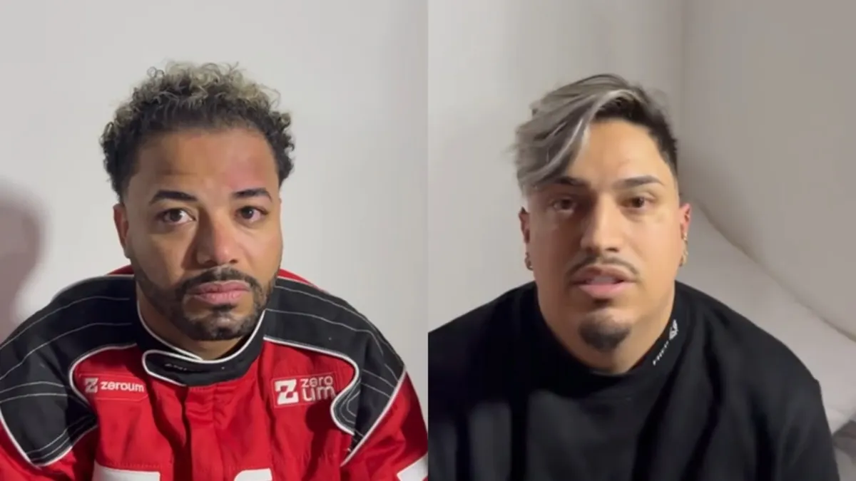 Hytalo e o marido, Israel Nata Vicente, conhecido como MC Euro