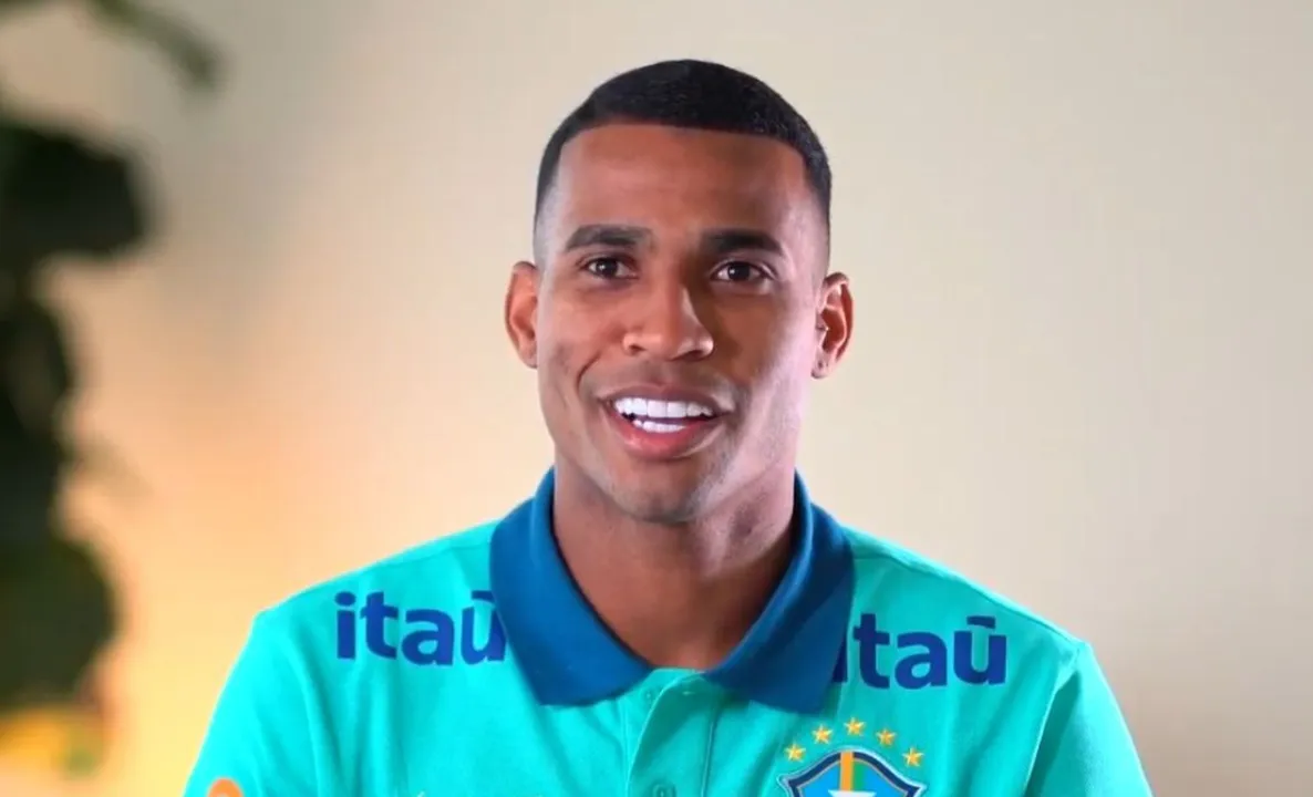 Jean Lucas na Granja Comary, sede da Confederação Brasileira de Futebol