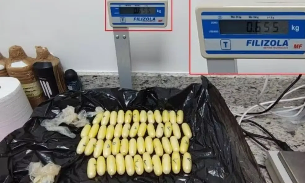 Jovem levava 655 gramas da drogas