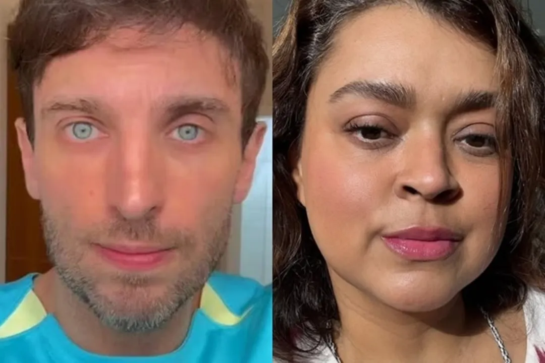 Leo Lins e Preta Gil