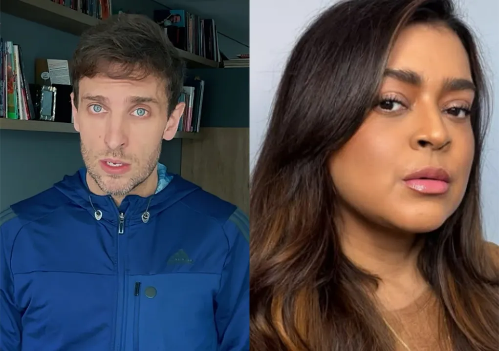 Leo Lins e Preta Gil