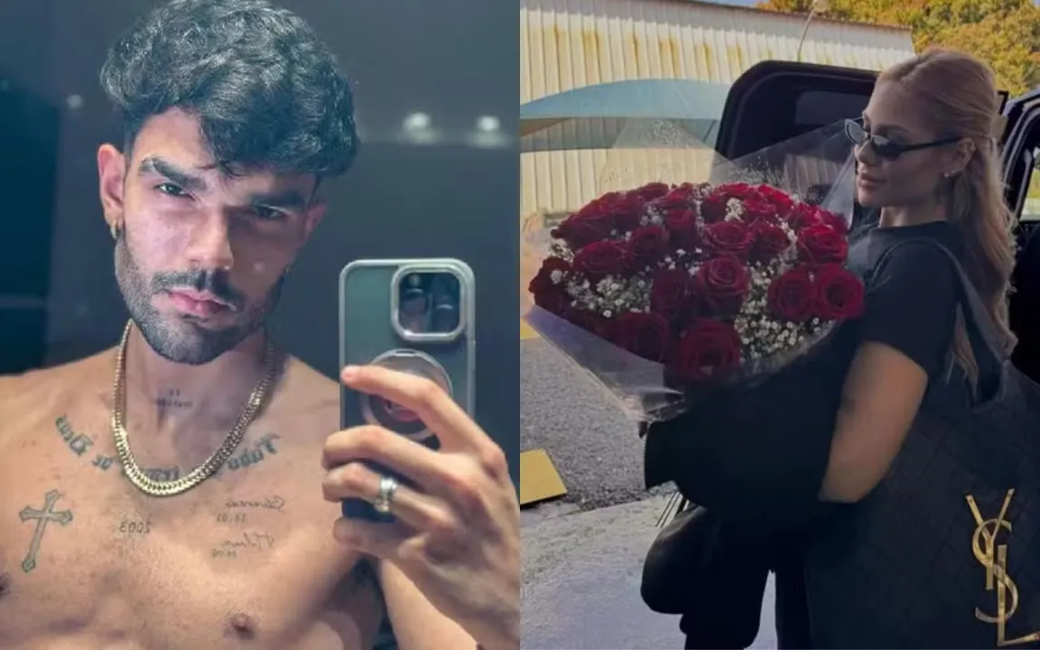 Luan e Victoria foram flagrados juntos