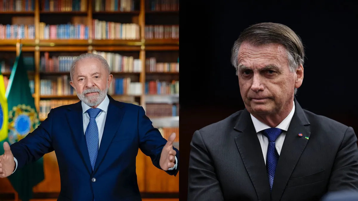 Presidente Lula (PT) e ex-presidente Jair Bolsonaro (PL)