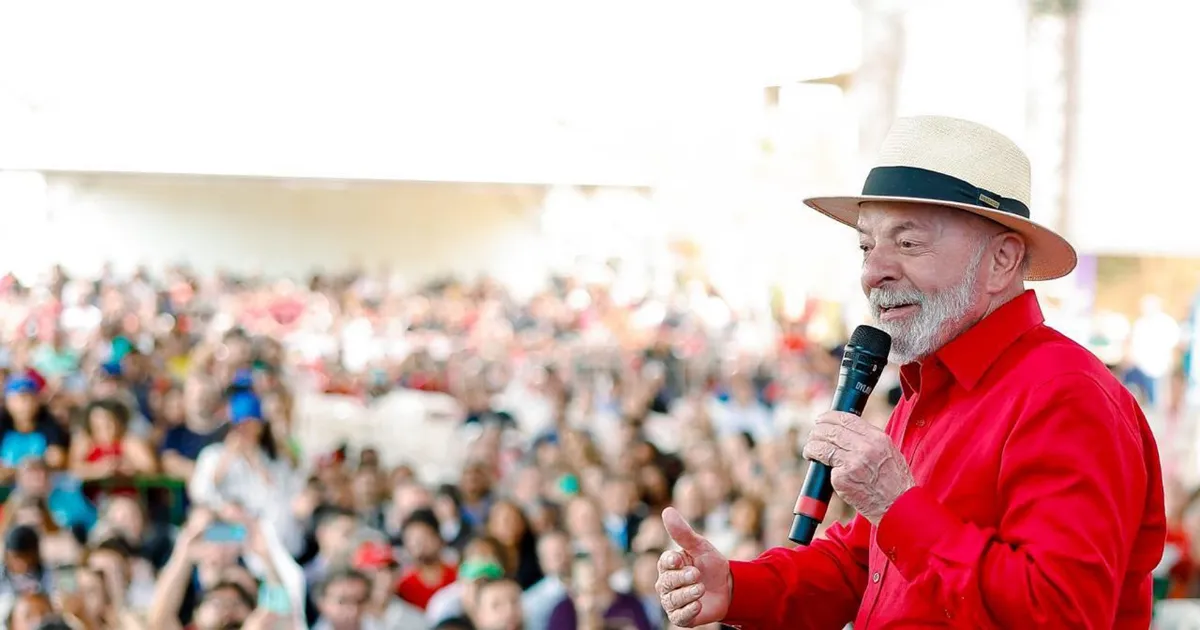 Presidente Lula durante discurso