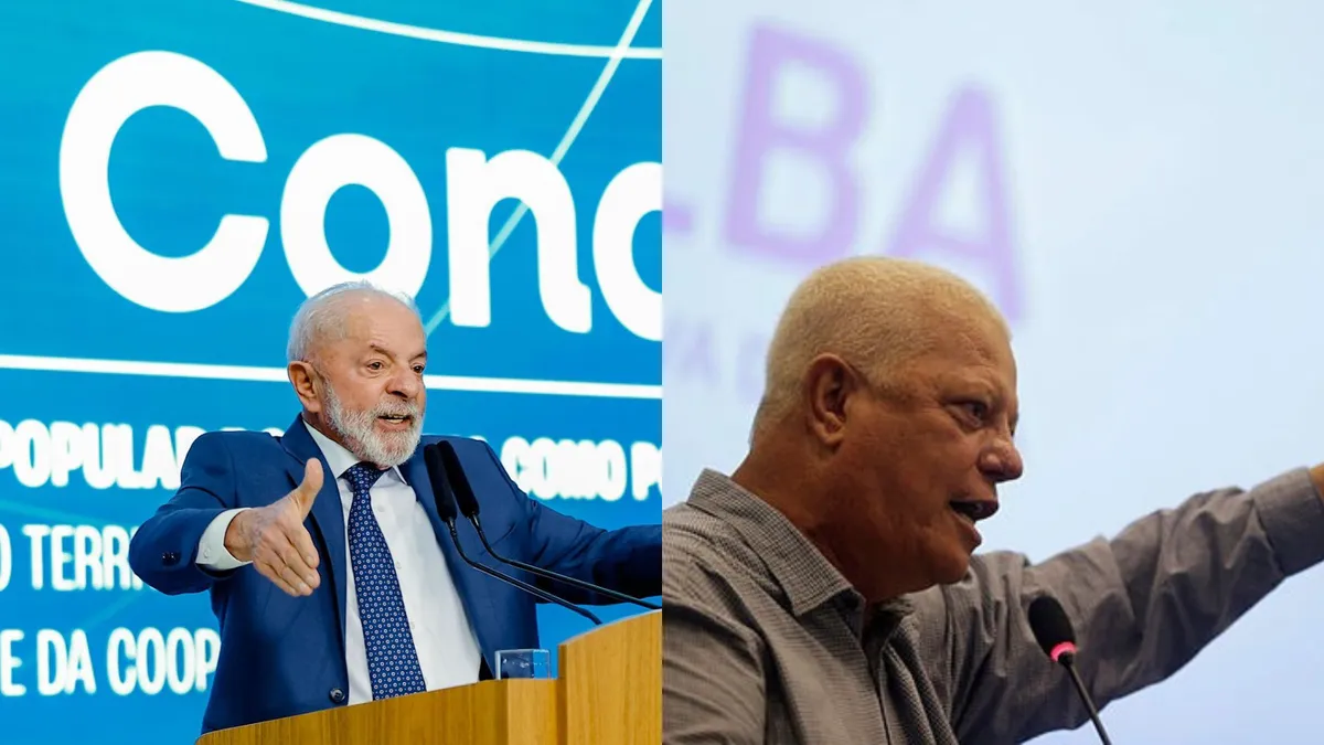 Lula e vice-presidente do PT, Everaldo Anunciação