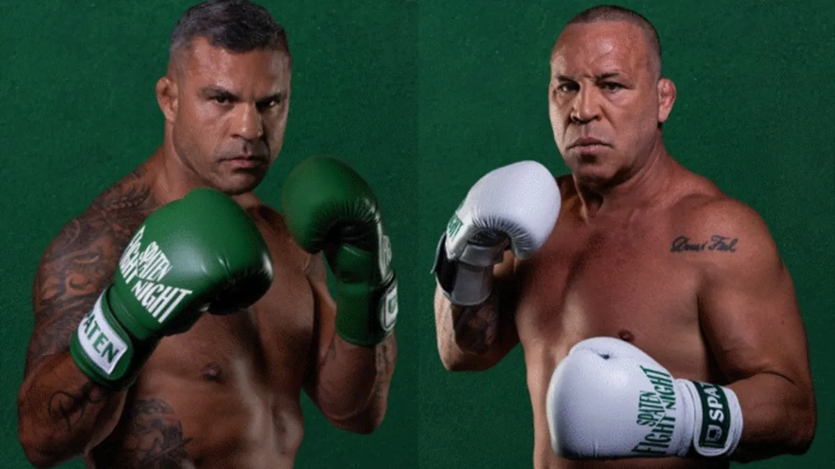 Vitor Belfort e Wanderlei Silva para a Spaten Fight Night
