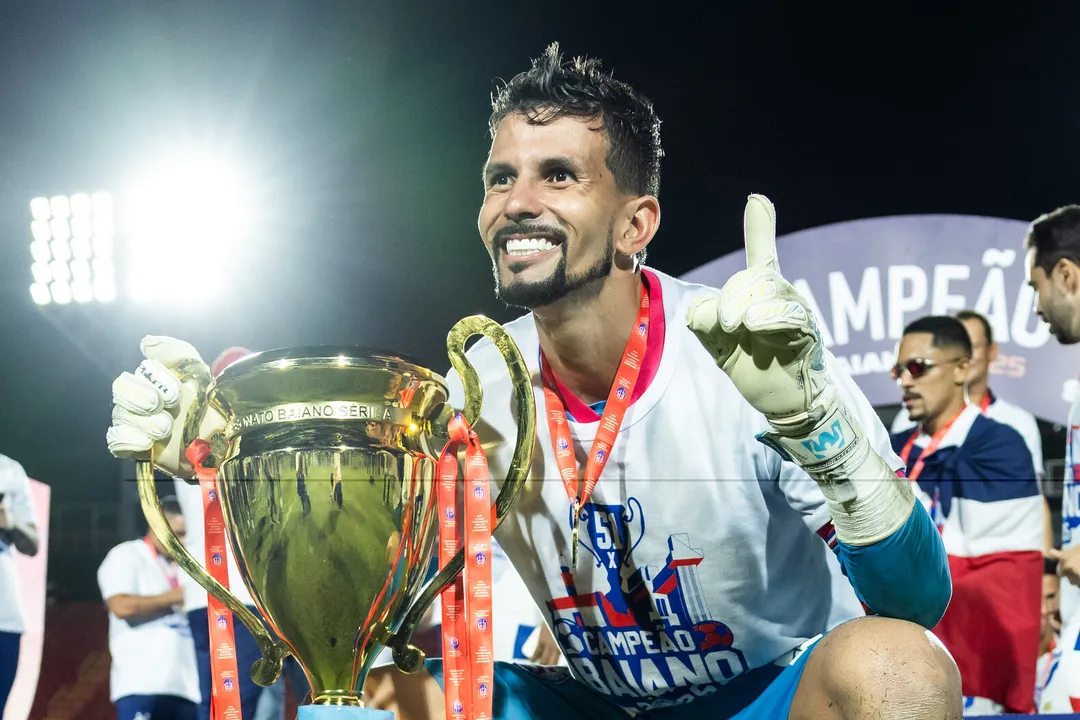 Marcos Felipe foi bicampeão baiano pelo Bahia em 2025