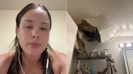 Moradora de área nobre de Nova York vê seu teto desabar e tem casa invadida por baratas