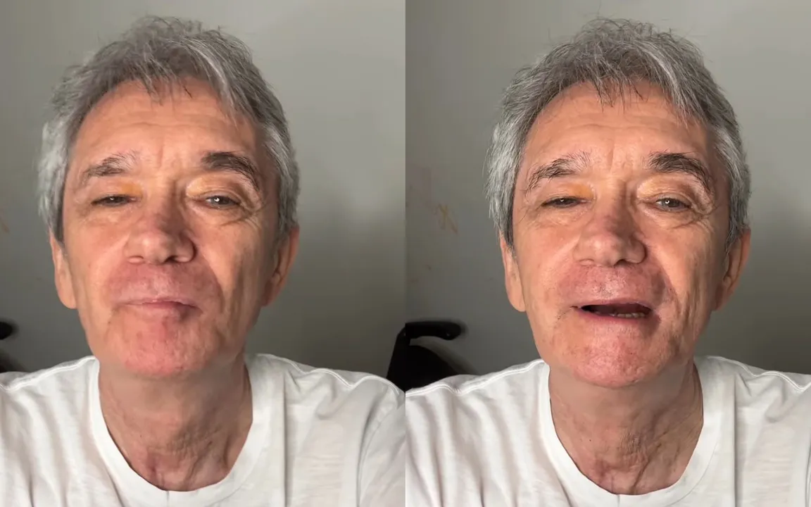O apresentador deu uma passada na  emissora