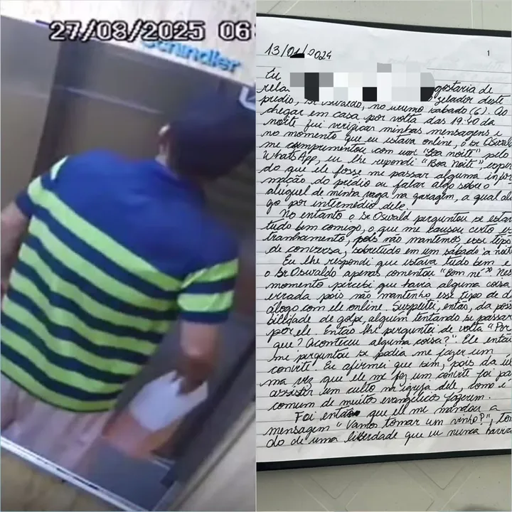 A vítima registrou no livro de ocorrências do condomínio uma denúncia de assédio contra o zelador,-