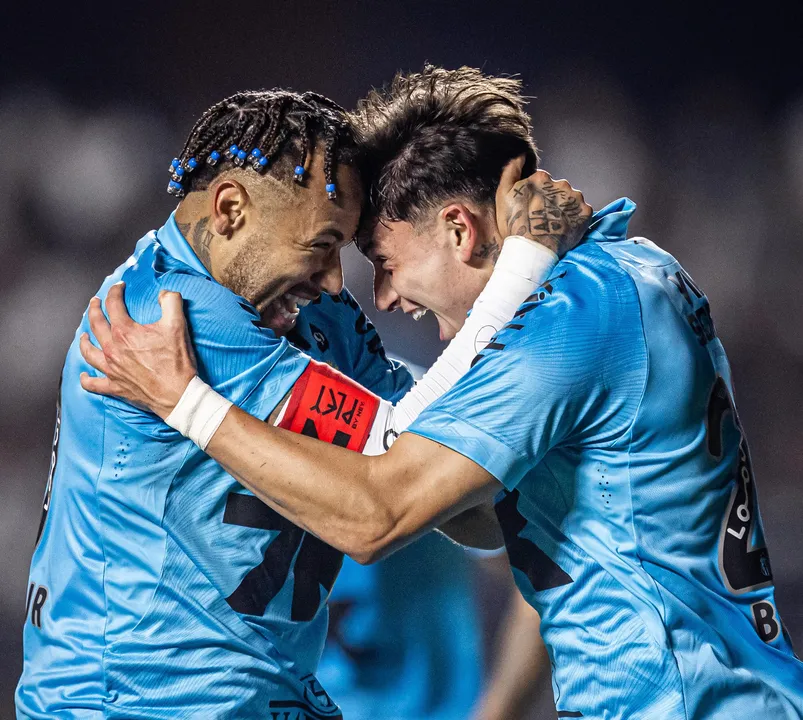 Neymar e Barreal foram os autores dos gols na vitória do Santos diante do Juventude