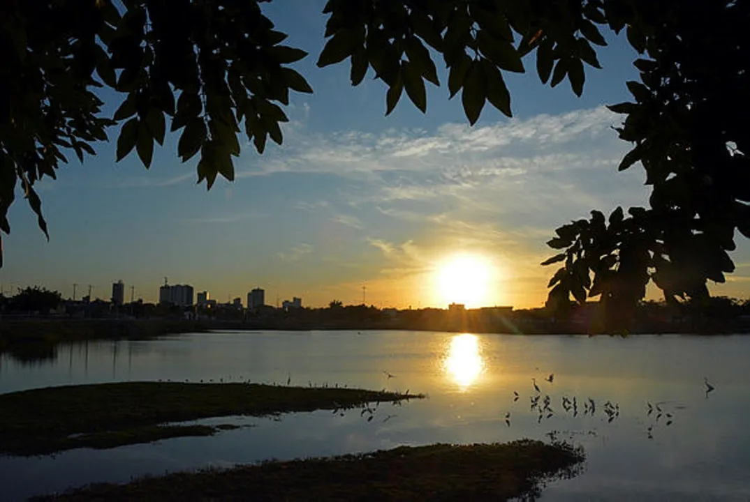 Por do sol Parque da Lagoa