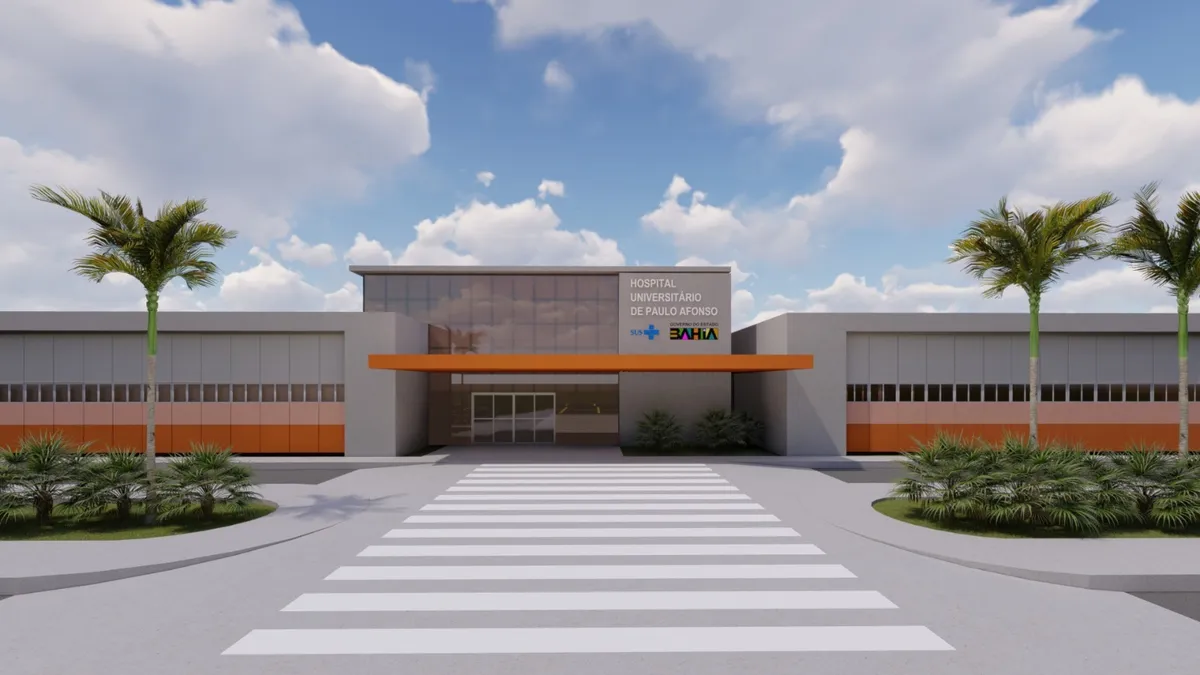 Fachada de imagens do Hospital