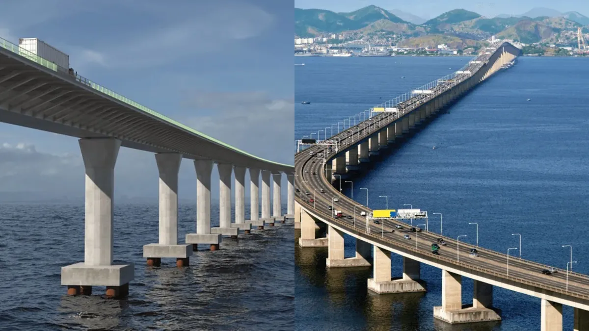 Ponte Salvador-Itaparica e ponte Rio-Niterói