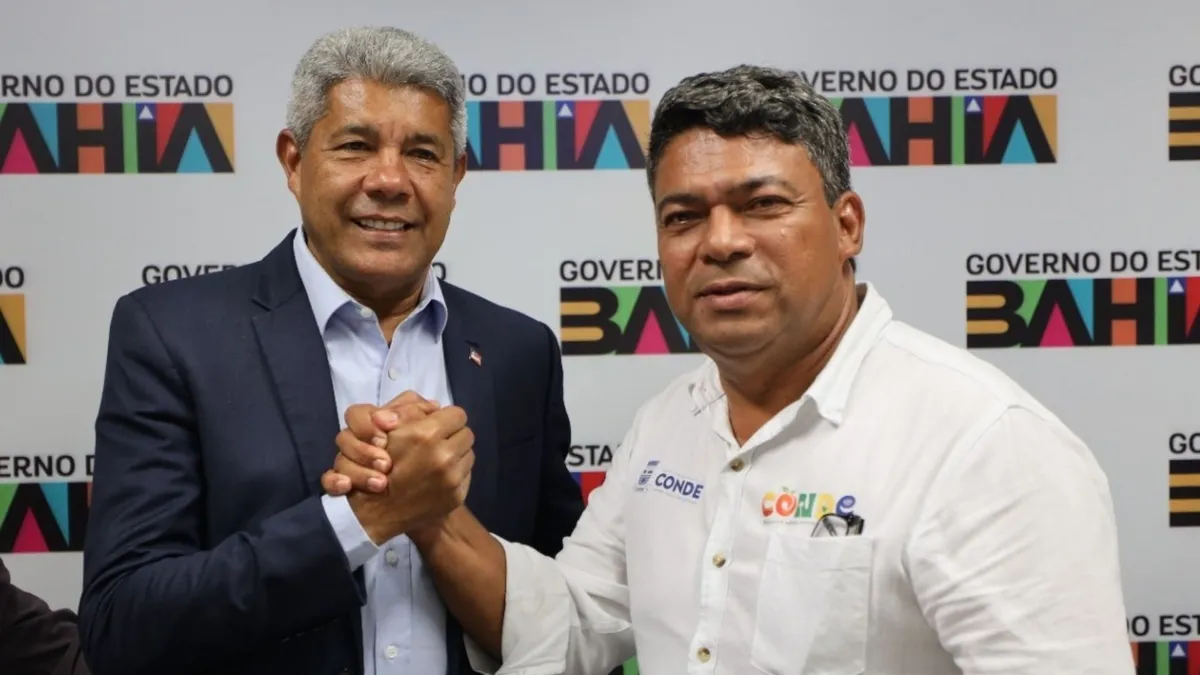 Jerônimo Rodrigues (PT) e prefeito de Conde, Anísio Madeirol (União Brasil)