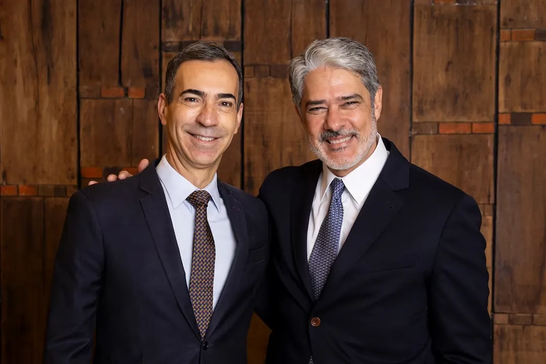 William Bonner e César Tralli