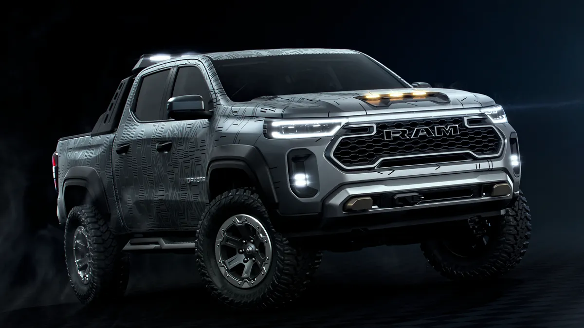 A Dakota Nightfall Concept traz o nome Ram vazado e grafado na parte central