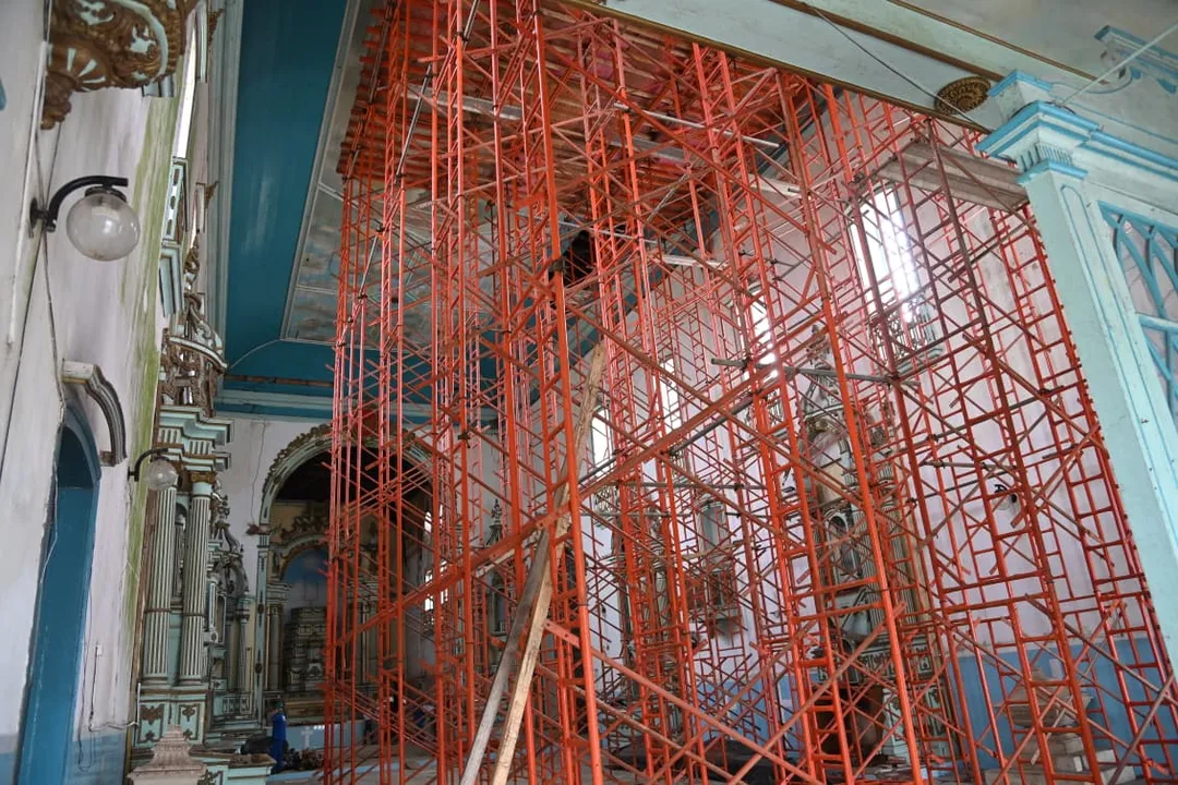 Obras de requalificação da Igreja Matriz do Sagrado Coração de Jesus, em Valença, estão avançadas