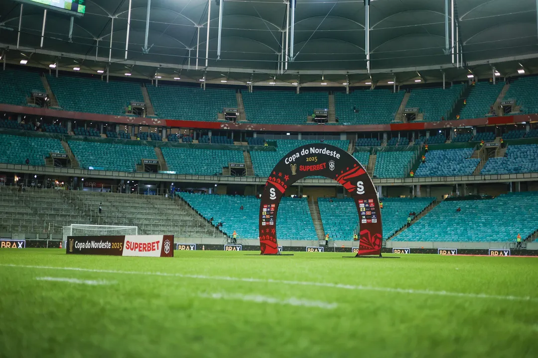 Casa de Apostas Arena Fonte Nova antes do duelo entre Bahia e Fortaleza