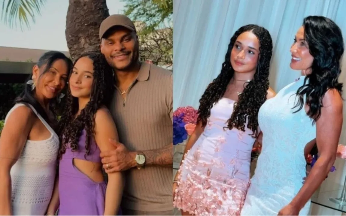 Scheila e Tony são pais de Giullia