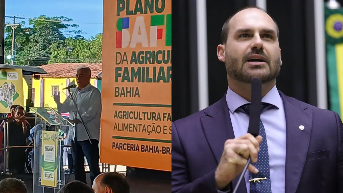 Senador Otto Alencar (PSD) e deputado Eduardo Bolsonaro (PL-SP)