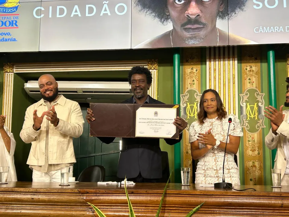 Seu Jorge recebeu o Título de Cidadão de Salvador