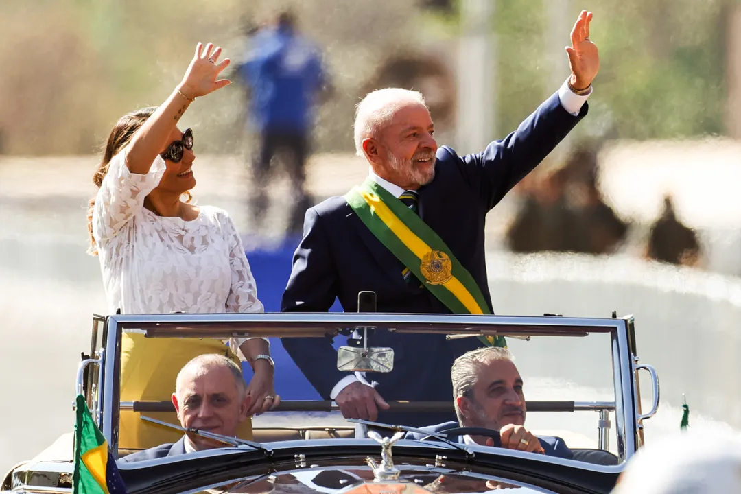 O presidente Lula no desfile do 7 de Setembro