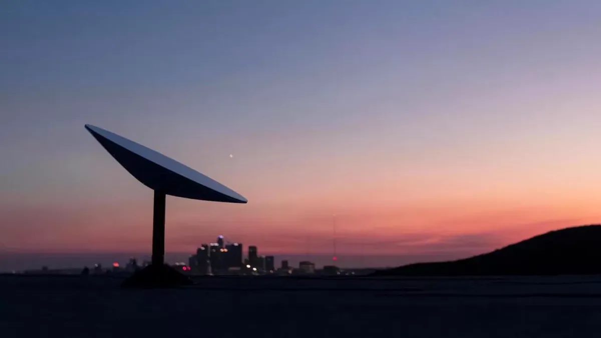 Antena da Starlink
