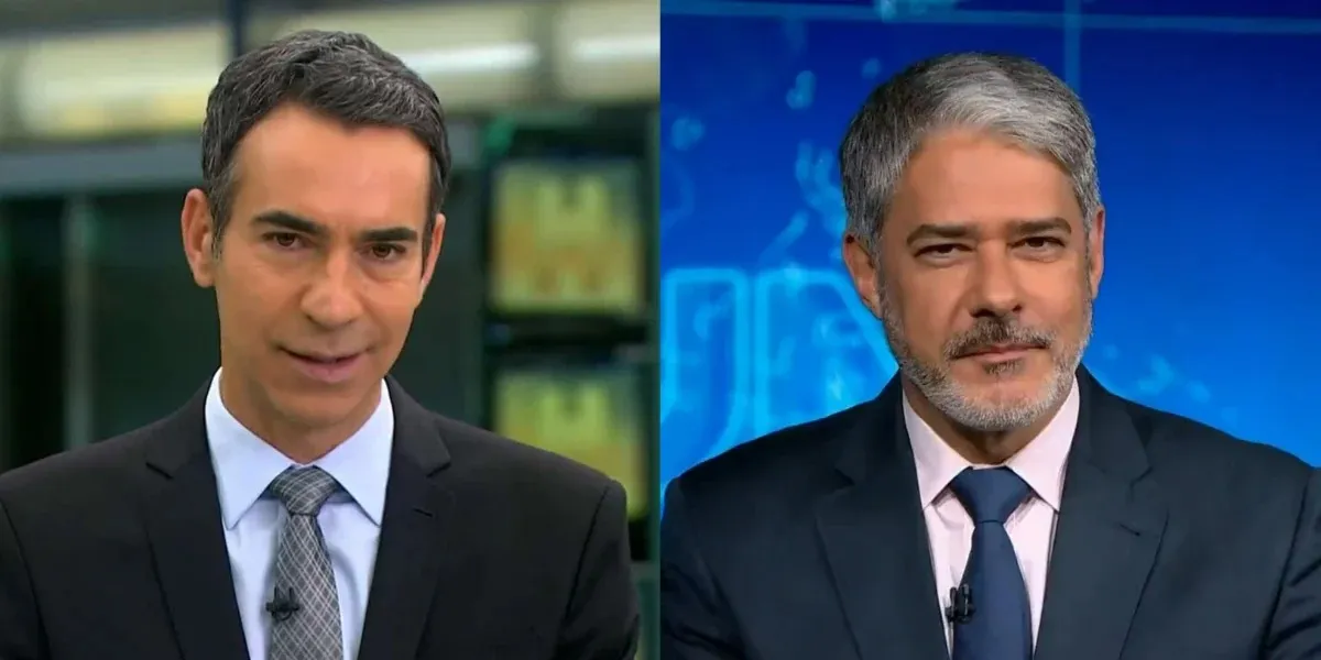 César Tralli e William Bonner