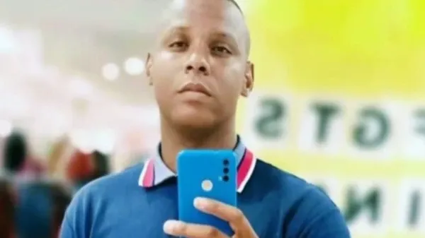 O homem foi identificado como Alef dos Santos Costa, de 31 anos