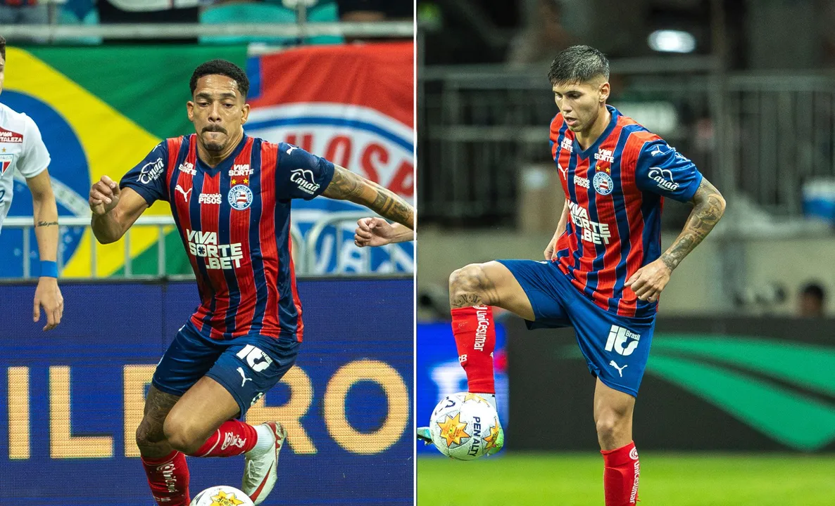 Gilberto e Ramos Mingo, jogadores do Bahia