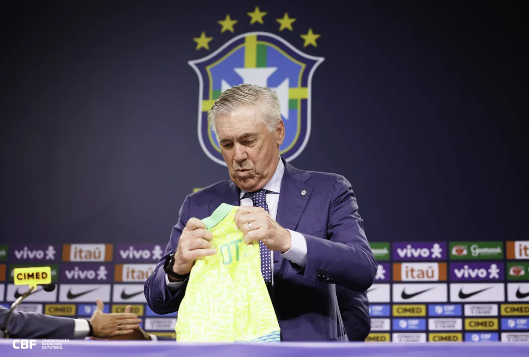 Carlo Ancelotti, técnico da Seleção Brasileira