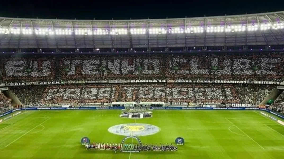 Mosaico do Ceará provocando o Flamengo