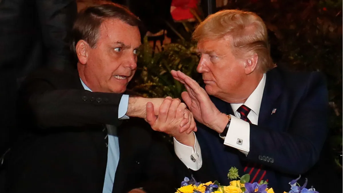 Trumpo voltou a defender Bolsonaro