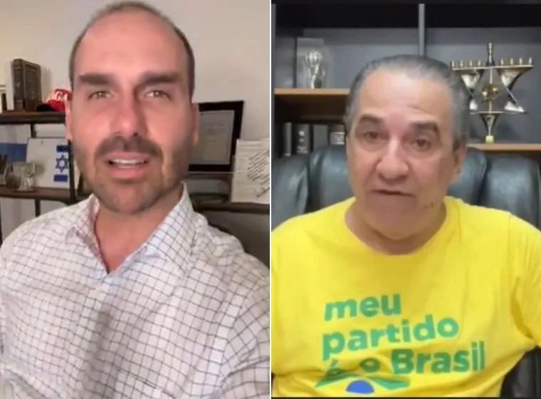 Eduardo Bolsonaro reagiu a xingamento de Malafaia