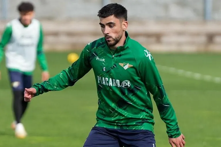 Rúben Ismael em treino do Moreirense