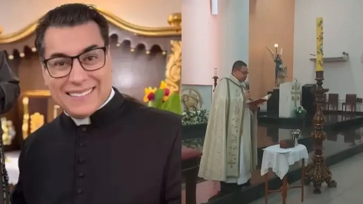 Padre é criticado por atitude com bebê