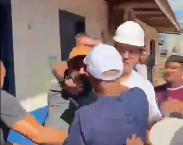 O prefeito de Macapá, Dr. Furlan (MDB), agrediu o jornalista Heverson Castro