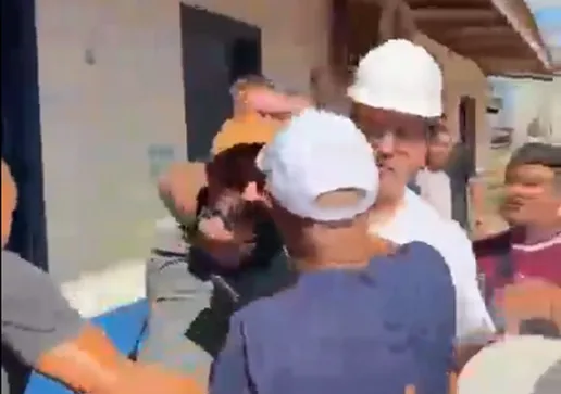 Ex-presidente Jair Bolsonaro participando da manifestação