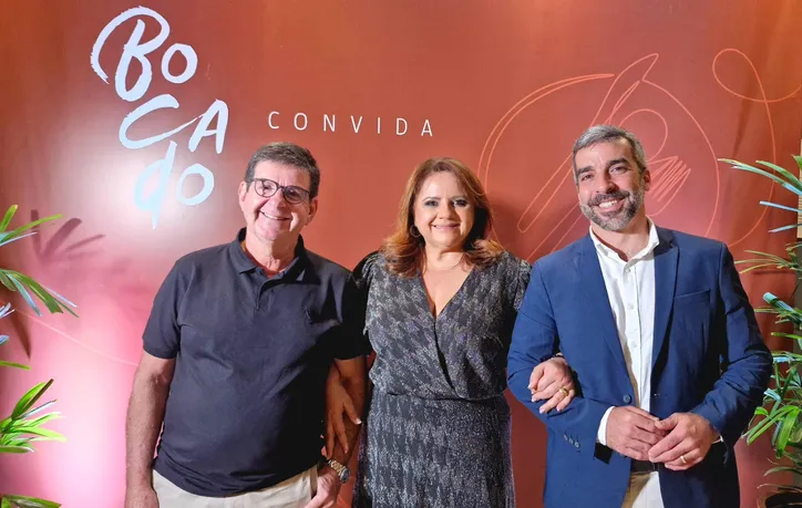 Os médicos Sérgio Passos e Ana Célia Ferreira com Cláudio Najar