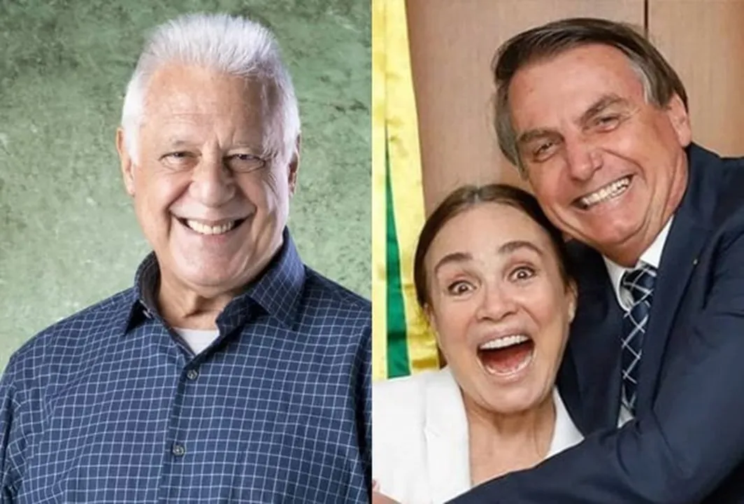 Antônio Fagundes, Regina Duarte e Jair Bolsonaro