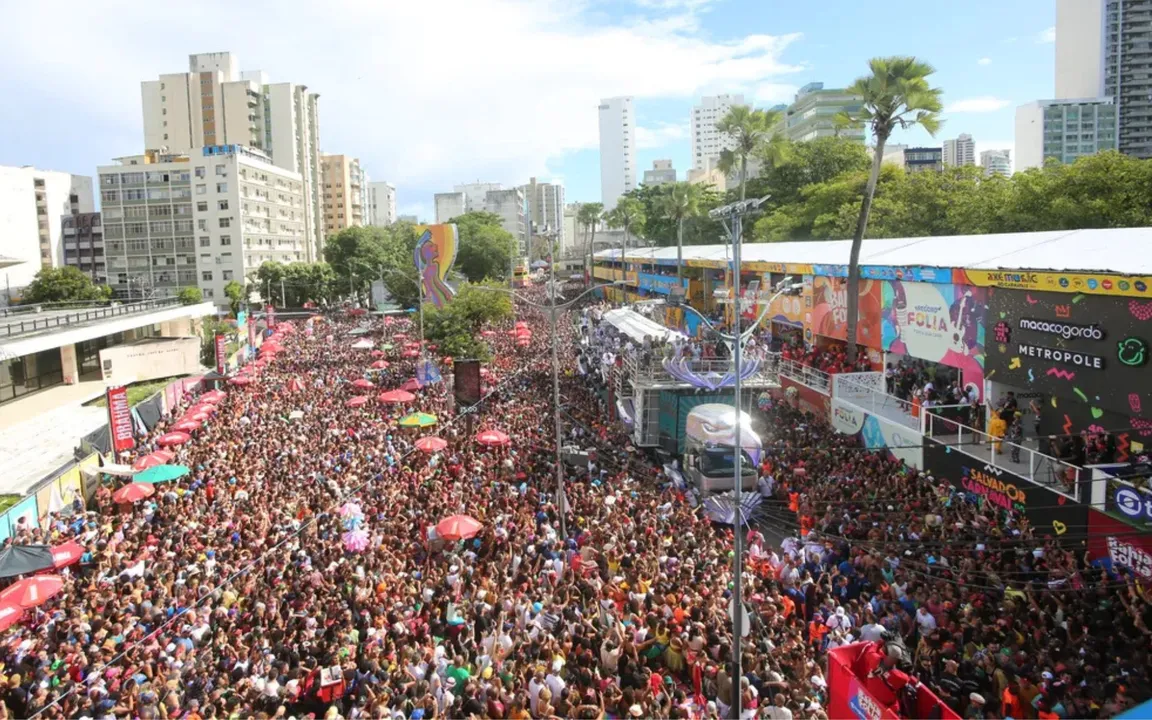 Registro do Carnaval de Salvador em 2025