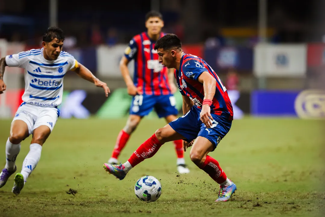 Mateo Sanabria foi um dos destaques do Bahia na derrota para o Cruzeiro