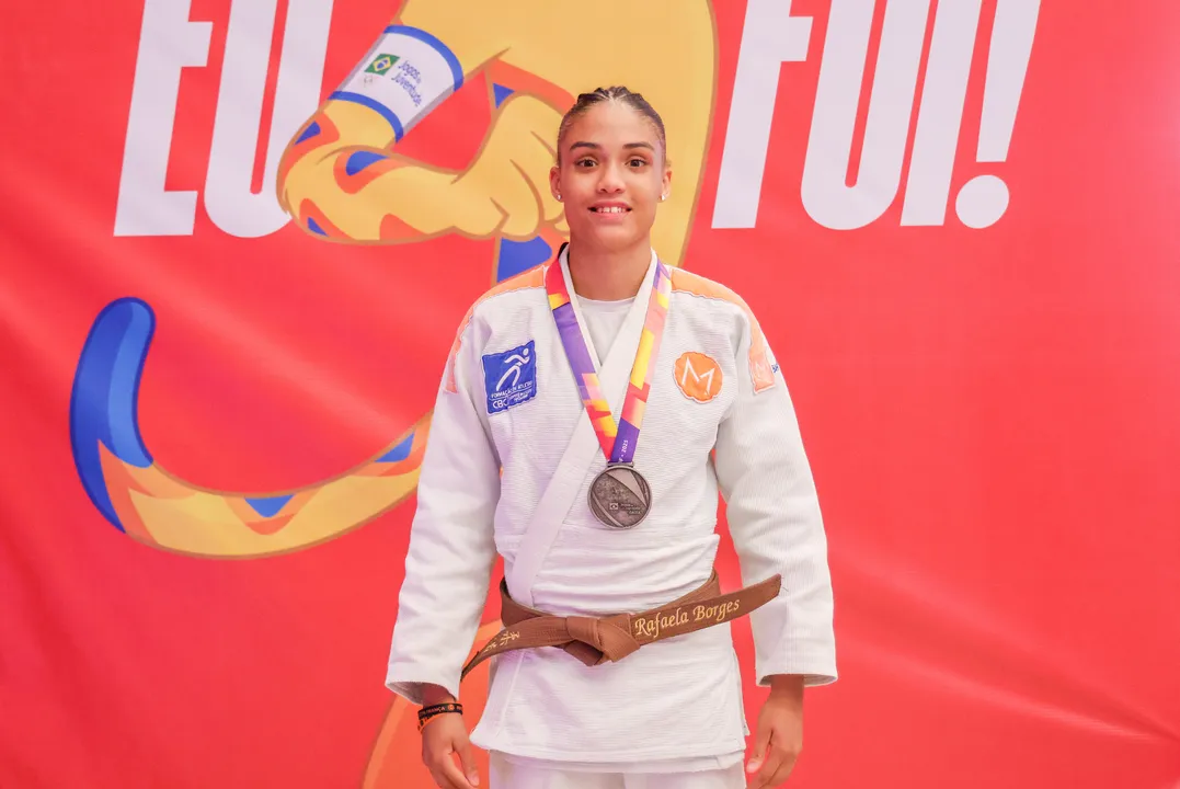 Rafaela Borges, medalhista de prata nos Jogos da Juventude