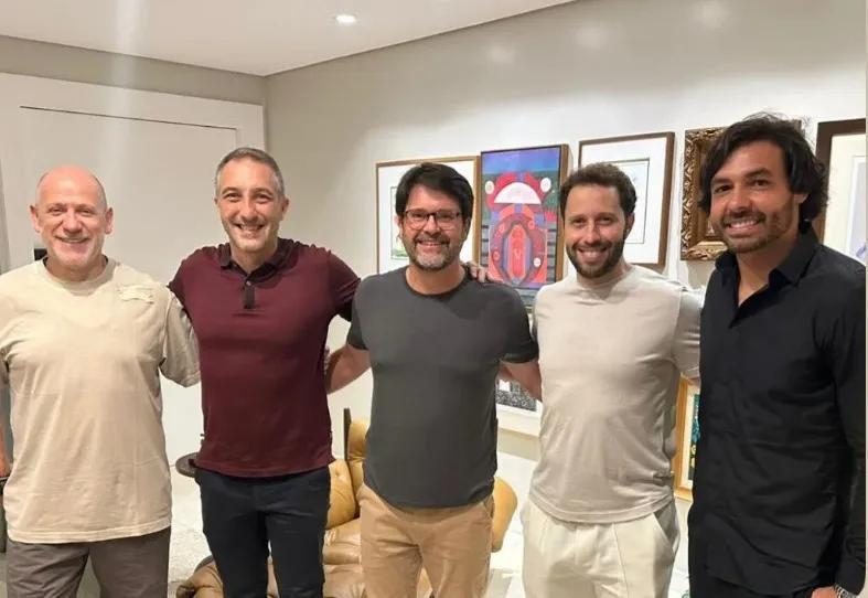 Da esquerda para a direita: Antero Henrique, Cadu Santoro, Guilherme Bellintani,  Ahmed Abbassi e Ricardo Goulart