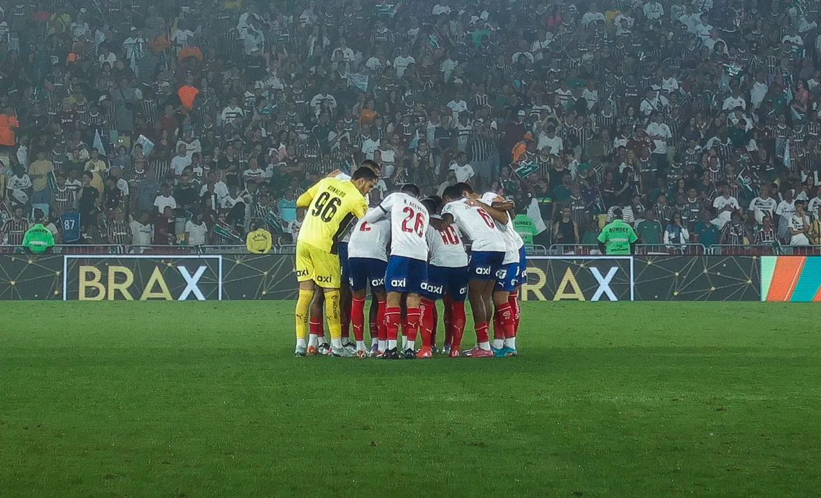 Jogadores do Bahia no Maracanã
